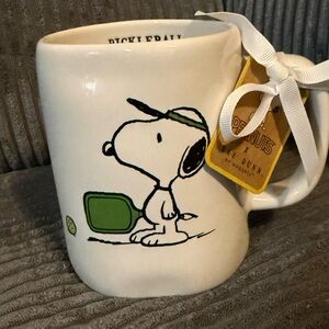 Rae Dunn Peanuts Snoopy Pickleball Mug